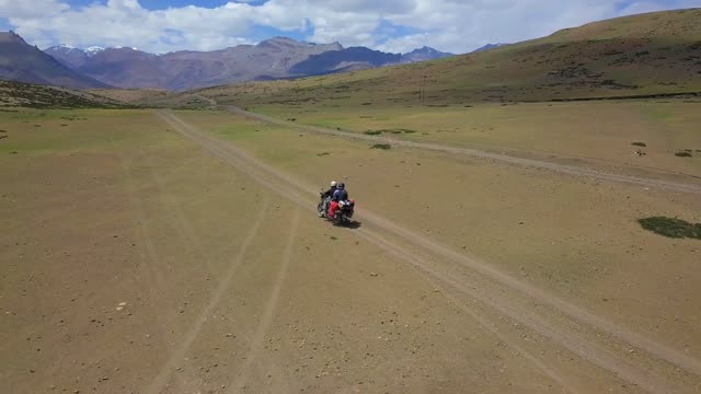 People On A Motorcycle Travelling Off Road