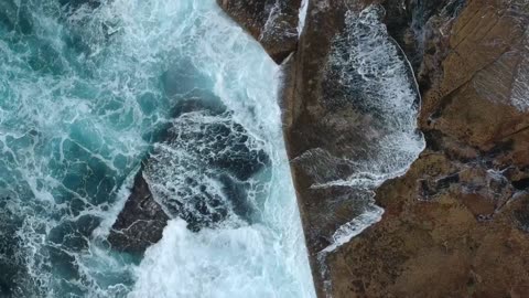 Drone Footage Wild Waves of Australia