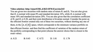 Exam IFM exercise for May 25, 2021