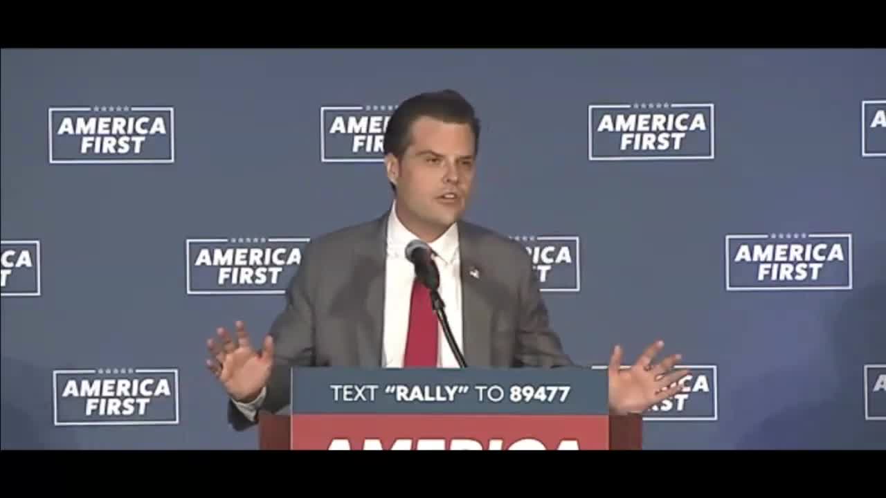 'If Printing $$ Made Your Nation Stronger, Zimbabwe Would Be The Most Powerful Country"; Matt Gaetz