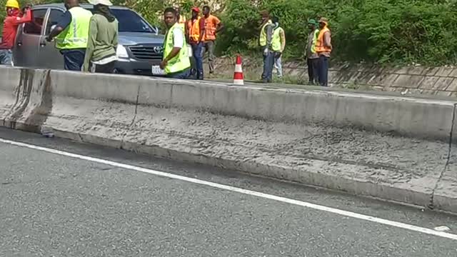 truck accident on the highway