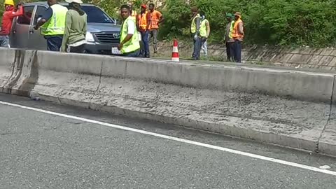 truck accident on the highway