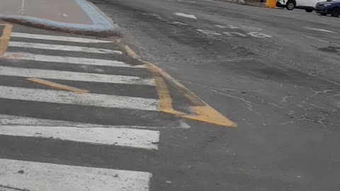 At the bus stop..