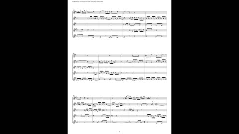 J.S. Bach - Well-Tempered Clavier: Part 12 - Fugue 04 (Clarinet Quintet)