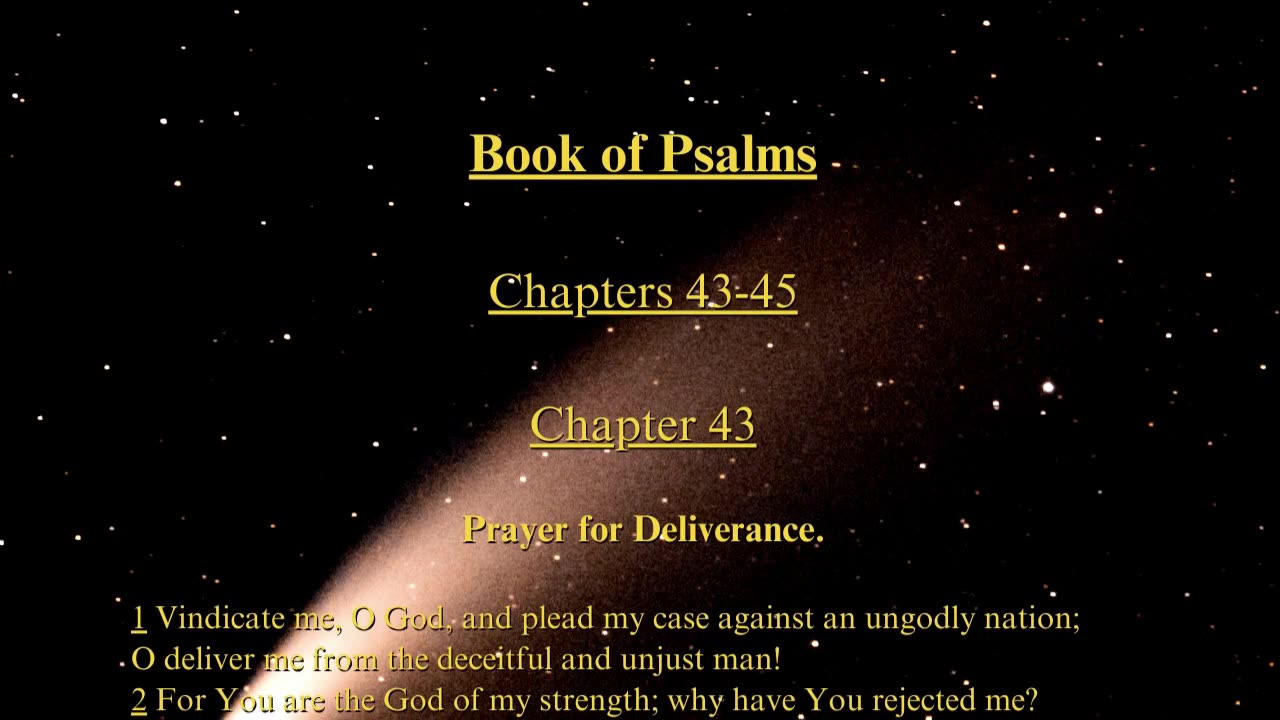 Christian Meme Video: Psalms Chapters 43 to 45 (04/28/2024)