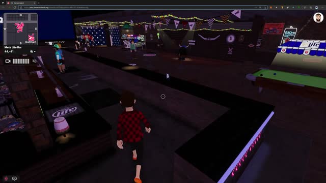 BAR IN DECENTRALAND - Meta Lite Metaverse -