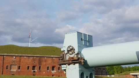 Naval gun. From a Naval ship.