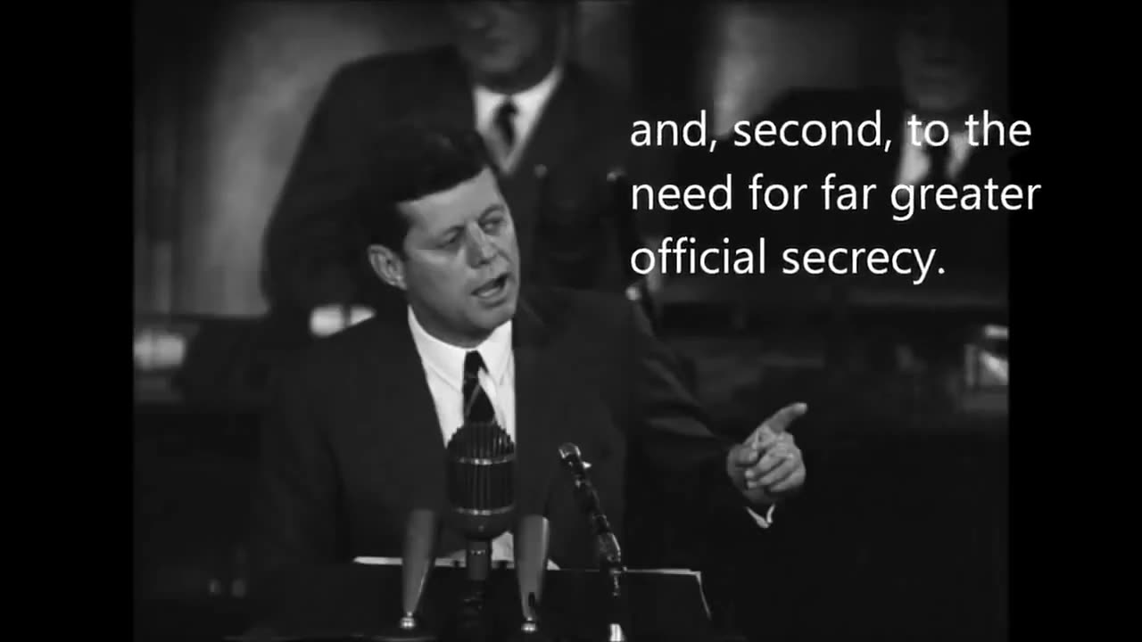 John F. Kennedy Speech: "The President and the Press". April 27, 1961