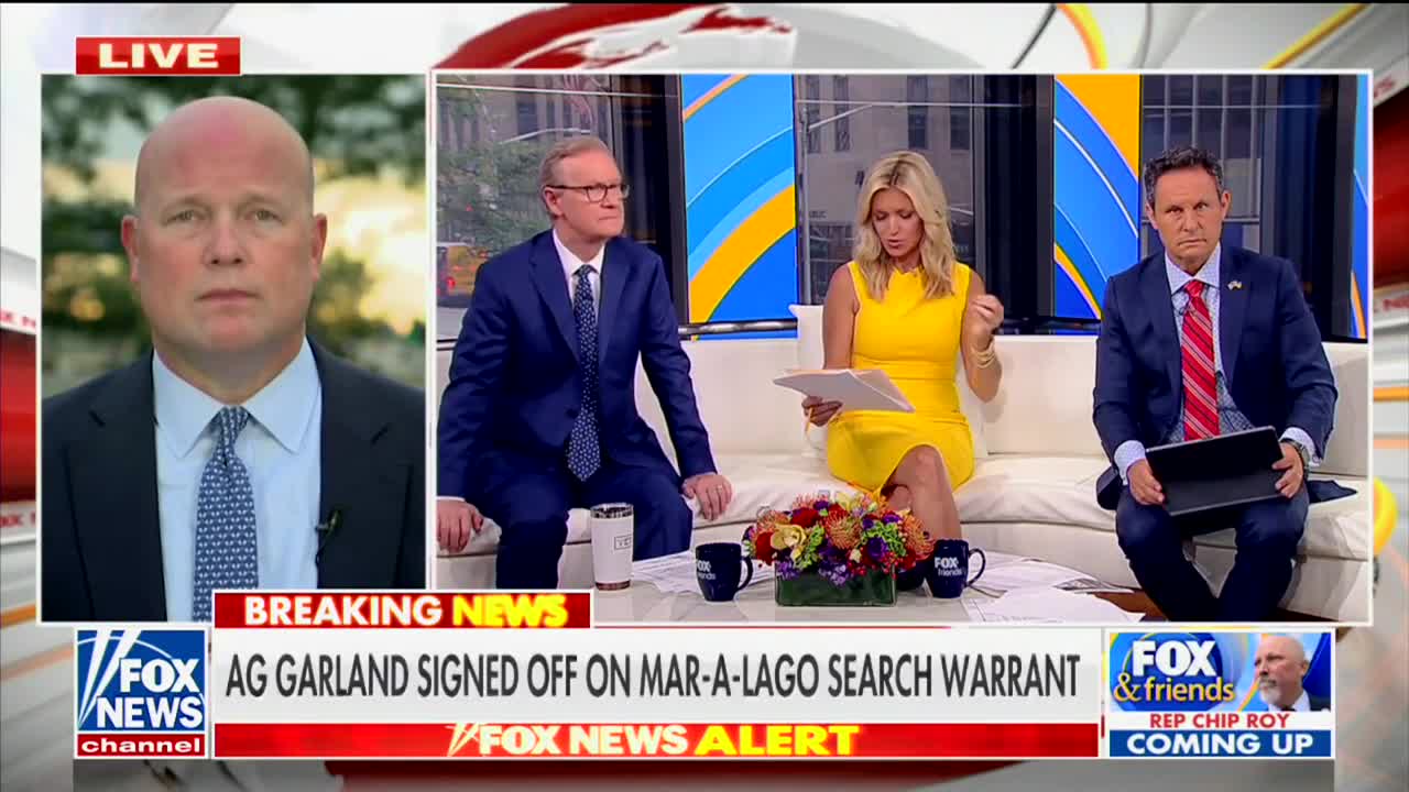 Matt Whitaker on Fox & Friends August 12, 2022