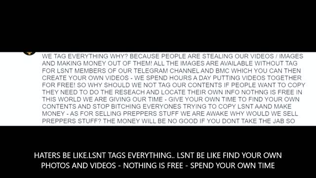 LSNT TAGS EVERYTHING - SO SNAKES HAVE TO MAKE THEIR OWN VIDEOS