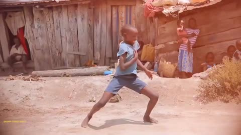 children dancing.African version