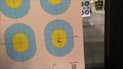 Ounce target shooting, accuracy check
