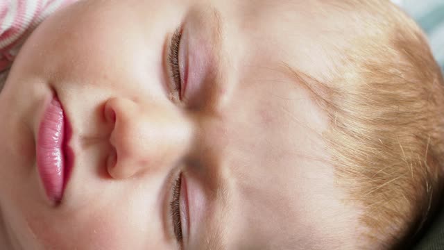Face of a sleeping baby