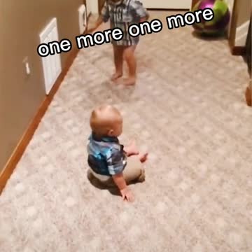 Two children playing very funny