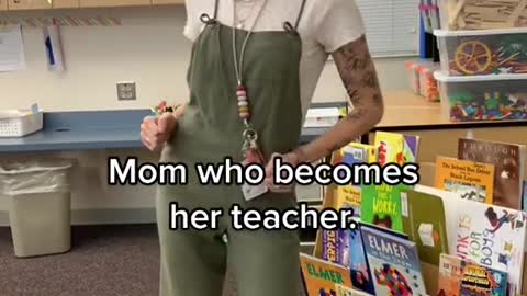 Student who never wants to be away from her mom.