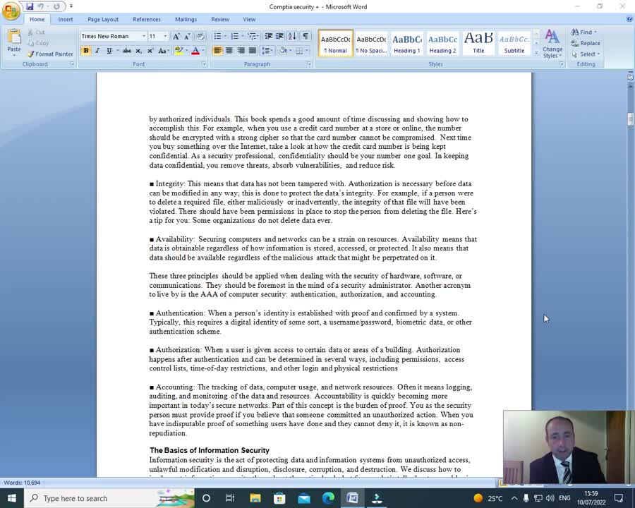 Comptia security + part 1