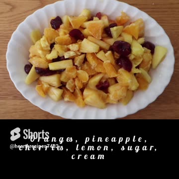 1914 Orange and Pineapple Salad with Lemon Cream Sauce