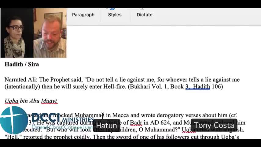 Live with Tony Costa -Why Islam cannot stand criticism