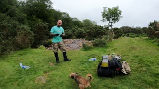 Go pro speed lapse of breaking down the lanshan 2 next to a river