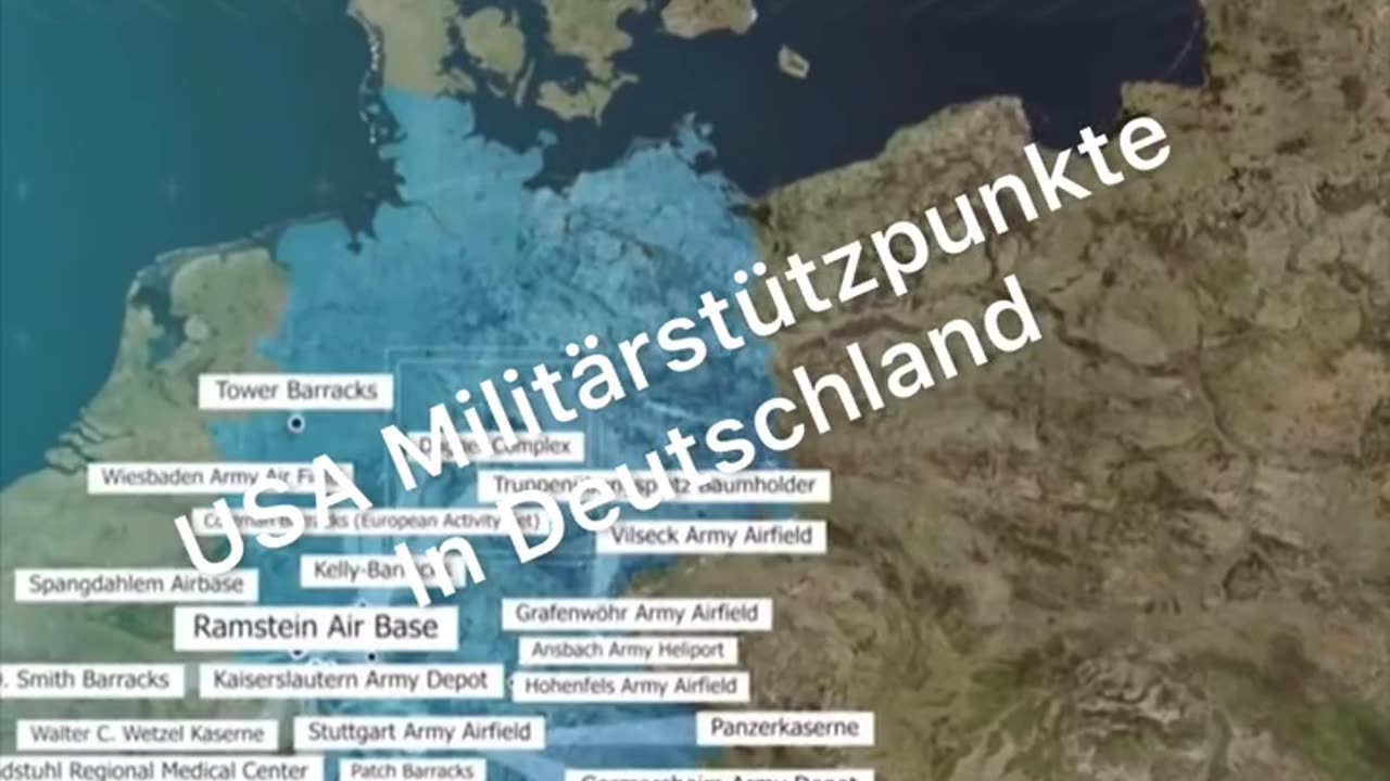 OCCUPIED GERMANY 🇩🇪 These are the current US bases in Germany (GERMAN LANGUAGE)