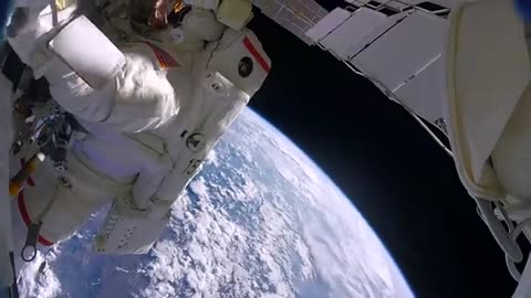 Astronauts accidentally lose a shield in space (GoPro 8K)