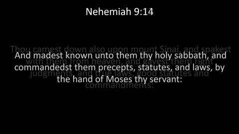 KJV Bible Nehemiah Chapter 9