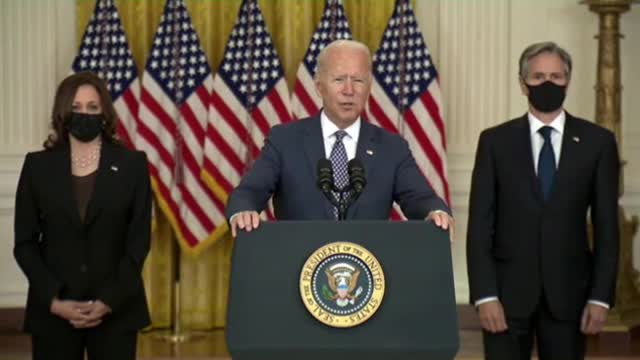 Biden says, ' i can not promise what the final outcome will be' on afghanistan evacuations.