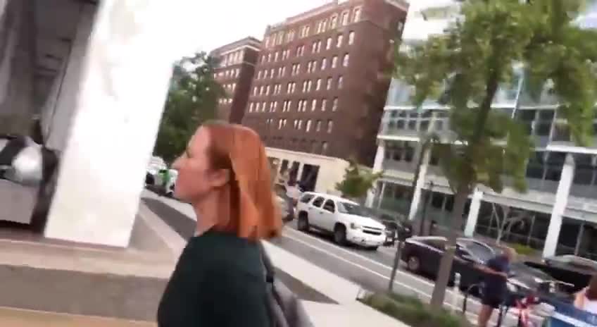 Ben Bergquam confronts Jen Psaki on the streets of Washington, DC.