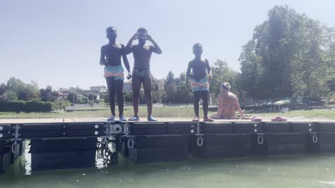 Kids enjoying summer