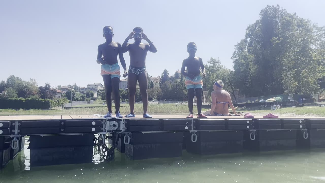 Kids enjoying summer