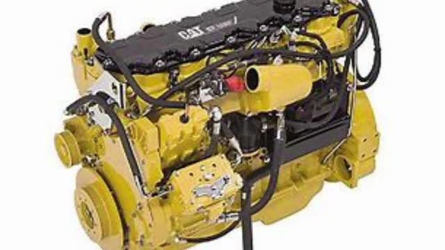 (81) 7.2L Caterpillar C7 Acert I6 Turbodiesel engine run