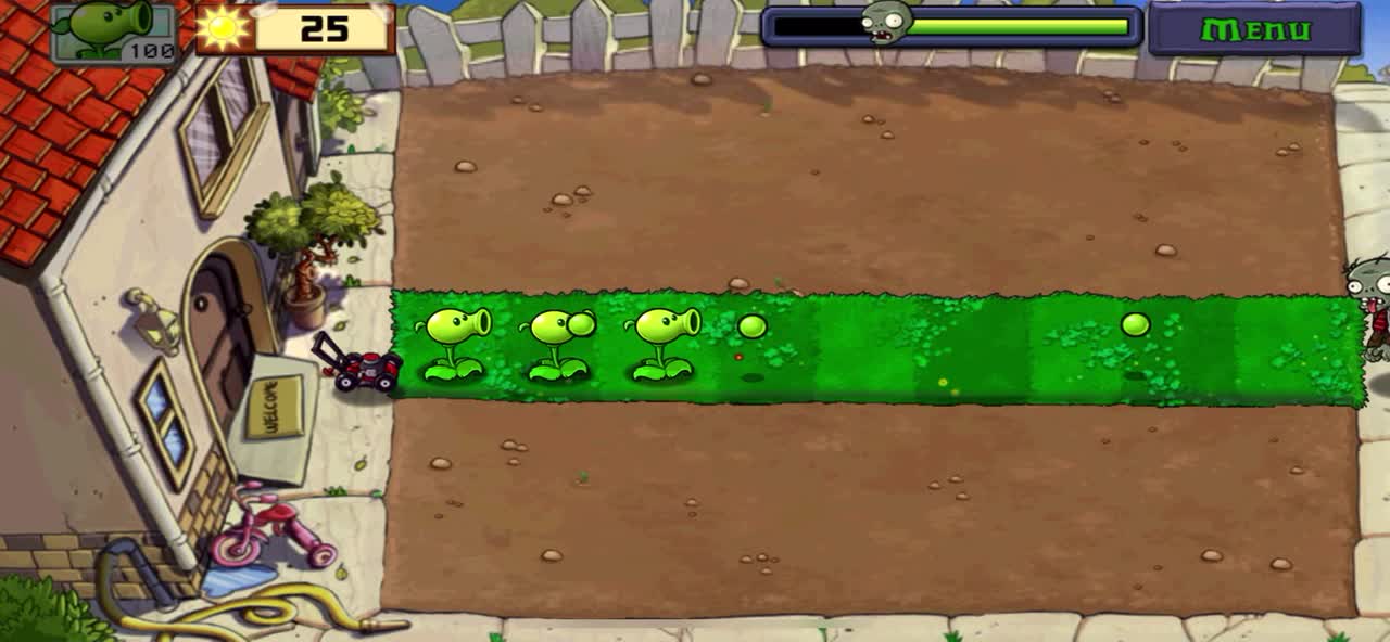 Day 1 of Plants vz Zombies