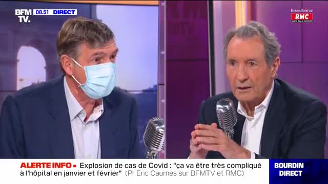 Pr Caumes en mode " complotiste" sur RMC