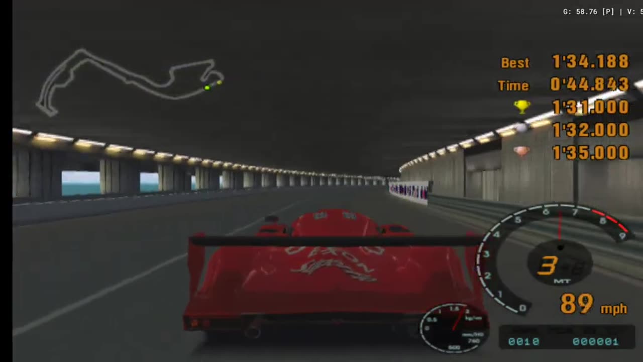 Gran Turismo 3 - License Test S-8 Gameplay(AetherSX2 HD)