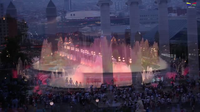 Magic Fountain in Barcelona, Spain