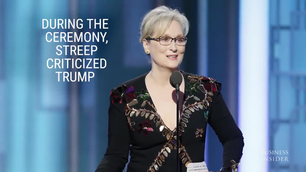 Trump attacks Meryl Streep after Golden Globes