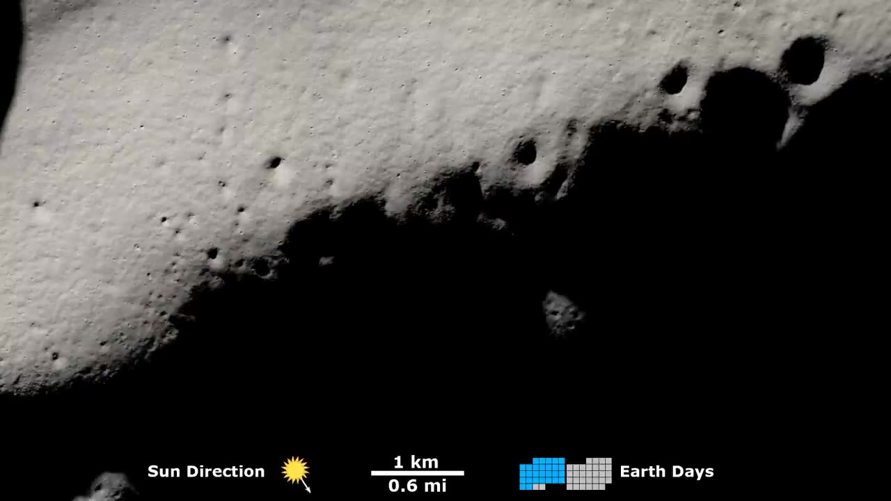 Shadows Near The Moon's South Pole