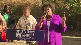 Stacey Abrams Rants About Voter Suppression While Celebrating Voter Turnout In Ridiculous Moment