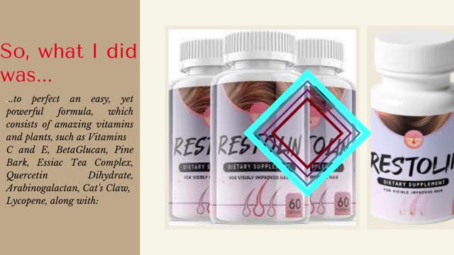 One Simple Way To Maintain A Healthy Hair Growth. Restolin - #1 Hair Support Supplement On CB