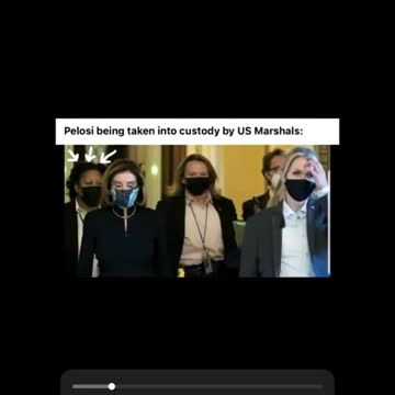 Pelosi being taken into custody by US Marshals: "Don't say nothing. I won't"