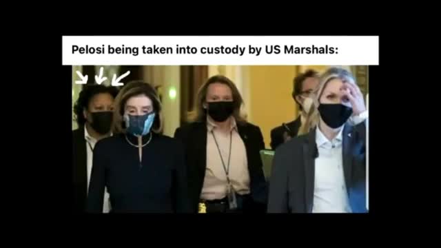 Pelosi being taken into custody by US Marshals: "Don't say nothing. I won't"