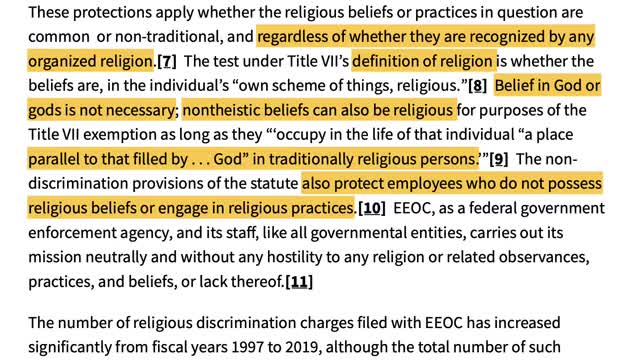 Robert Barnes: Biden's EEOC Religious Beliefs Extend Beyond Theistic Beliefs | The Washington Pundit