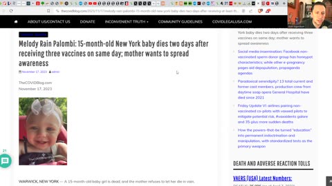 EXCESS DEATH SKYROCKETS! - Children Targeted By LATEST Medical False Flag!