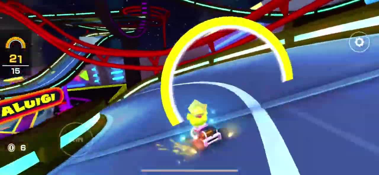 Mario Kart Tour - Dry Bowser Cup Challenge: Ring Race Gameplay