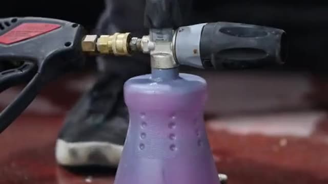 Car wash foam watering can PA pot