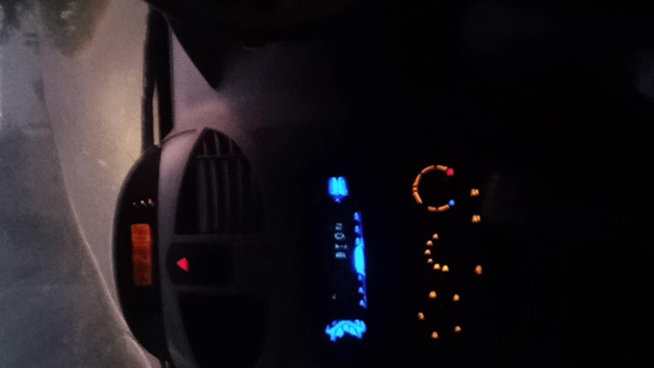 Car trip in night