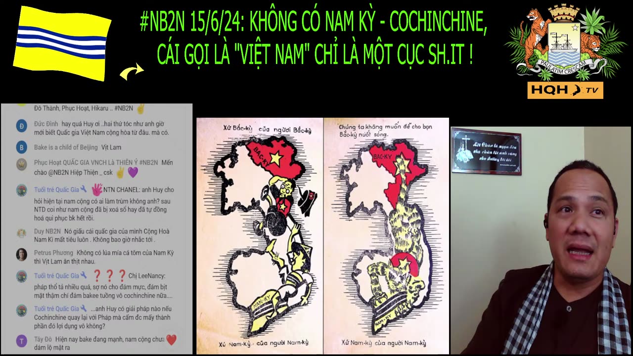 #NB2N 15/6/24: KHÔNG CÓ NAM KỲ-COCHINCHINE, TẤT CẢ CÁI GỌI LÀ "VIỆT NAM" ĐỀU CHỈ LÀ CỤC SH.IT! #MNTD