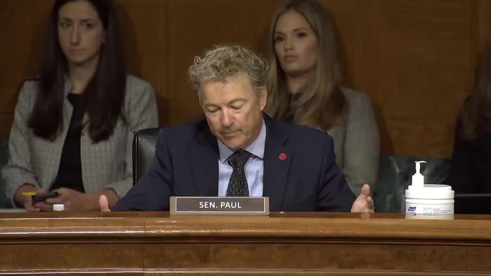 Sen Paul Rand, millions in "payments" from big pharma companies.