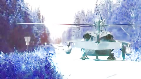 HELICOPTERO ATERRISA DE EMERGENCIA EN UN BOULEVARD