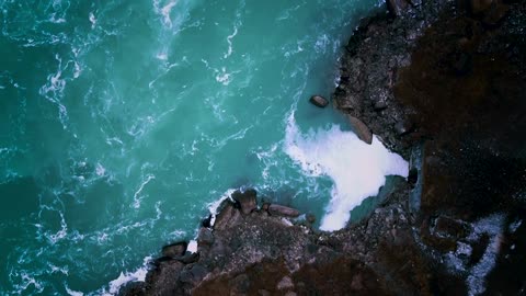 Aerial View of Waterfalls